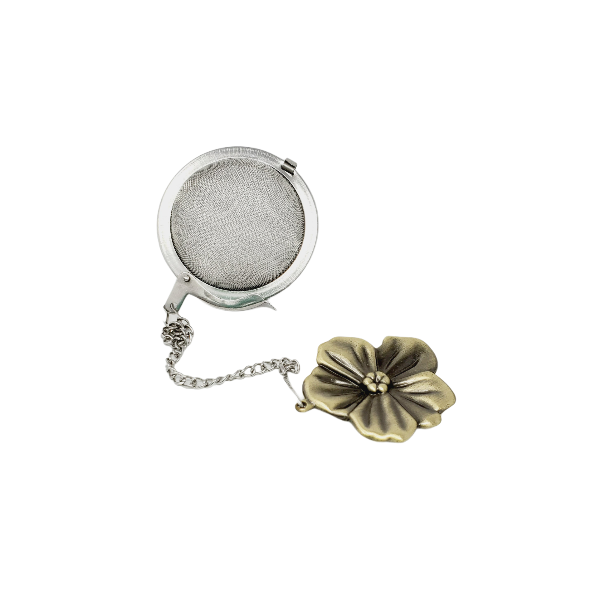 Mesh Ball Tea Infuser with Flower Charm