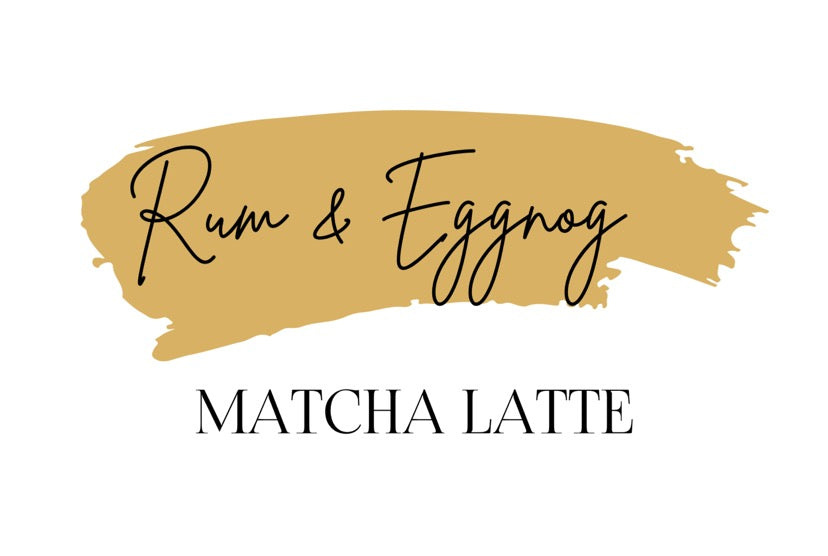 Rum & Eggnog Matcha Latte