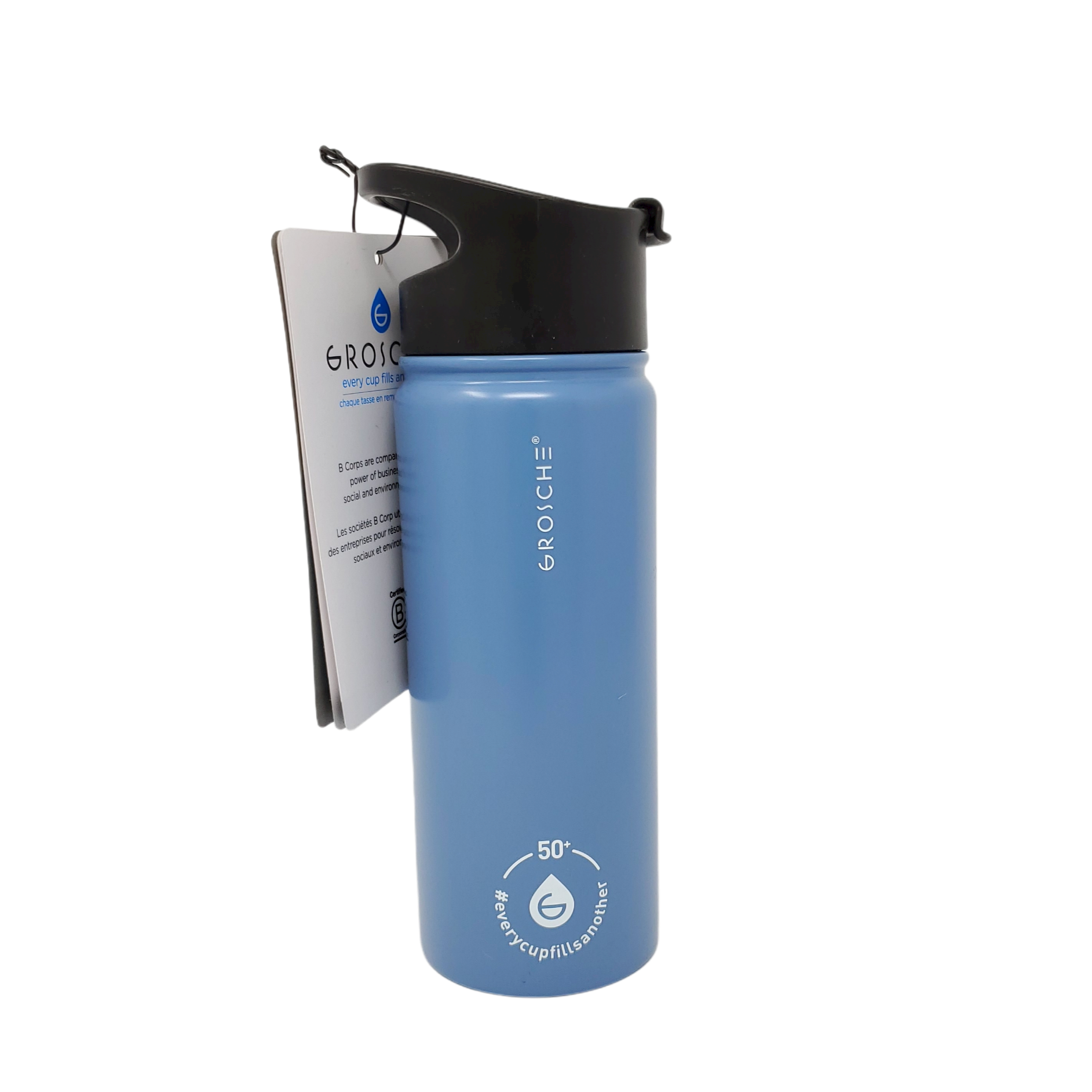 Grosche CHICAGO STEEL Insulated Tea Infusion Flask - Slate Blue